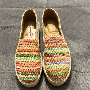 Joie Multicolor Woven Slip-On Shoes